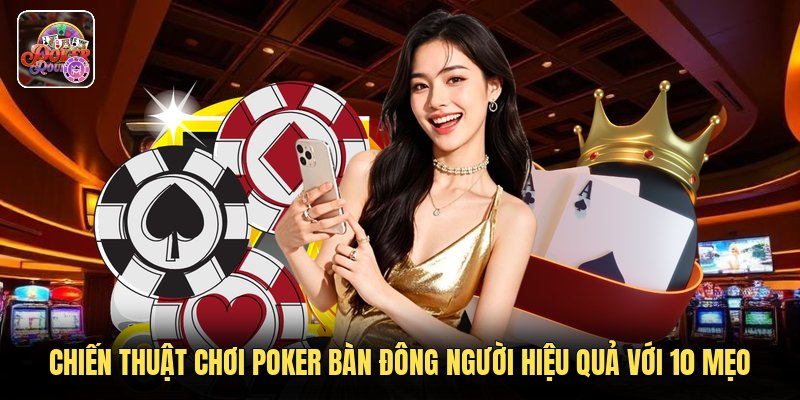 Chiến Thuật Chơi Poker Bàn Đông Người Hiệu Quả Với 10 Mẹo