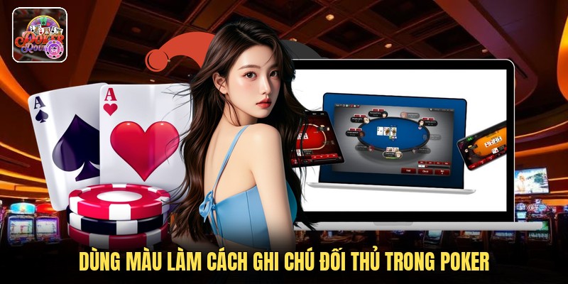 Dùng màu làm cách ghi chú đối thủ trong poker