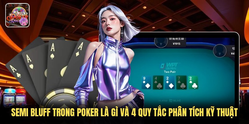 Semi Bluff Trong Poker Là Gì Và 4 Quy Tắc Phân Tích Kỹ Thuật