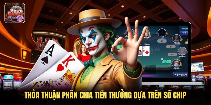 Thỏa thuận phân chia tiền thưởng dựa trên số chip